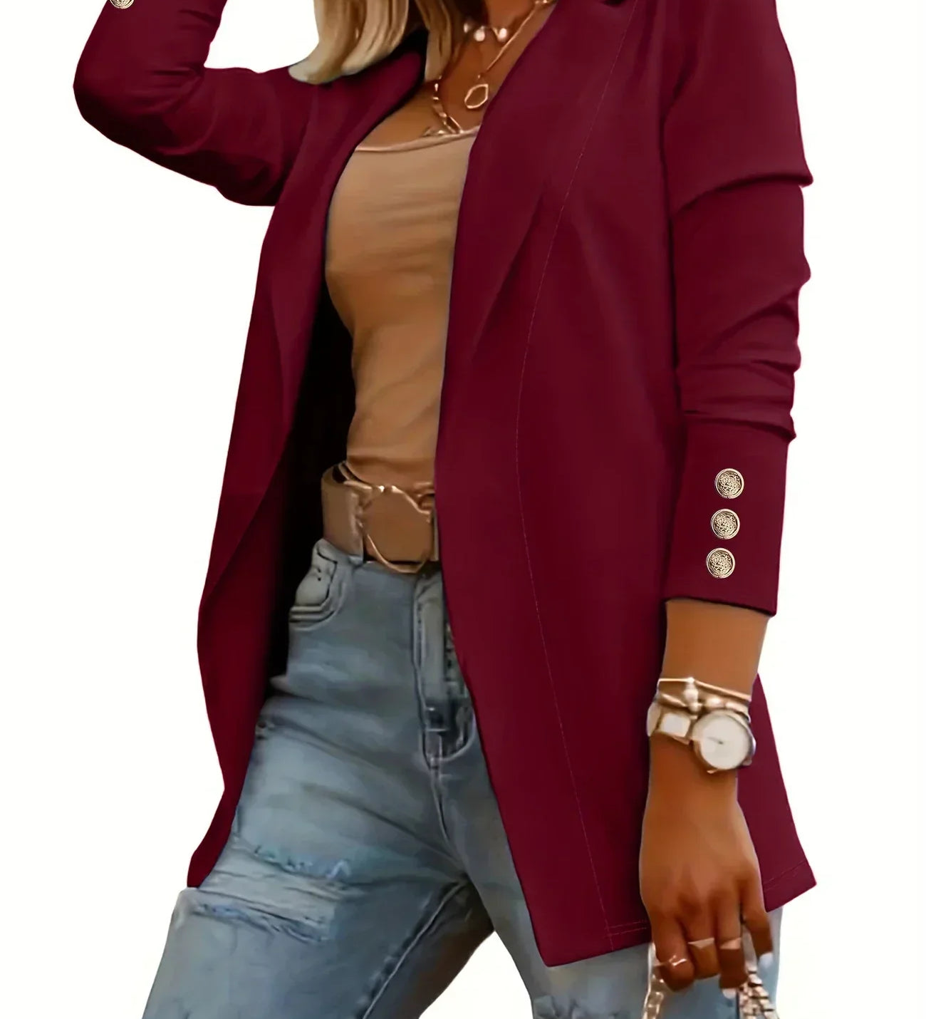 EMMA™ - Chic Open Front Jacket