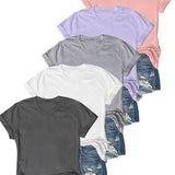OLIVE™ - Casual Short Sleeve Tee (Pack of 5)