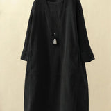BRIDIE™ - Relaxed Fit Corduroy Midi