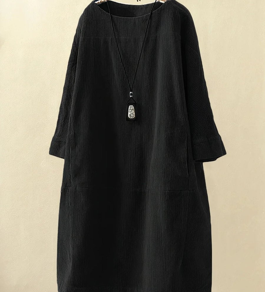 BRIDIE™ - Relaxed Fit Corduroy Midi