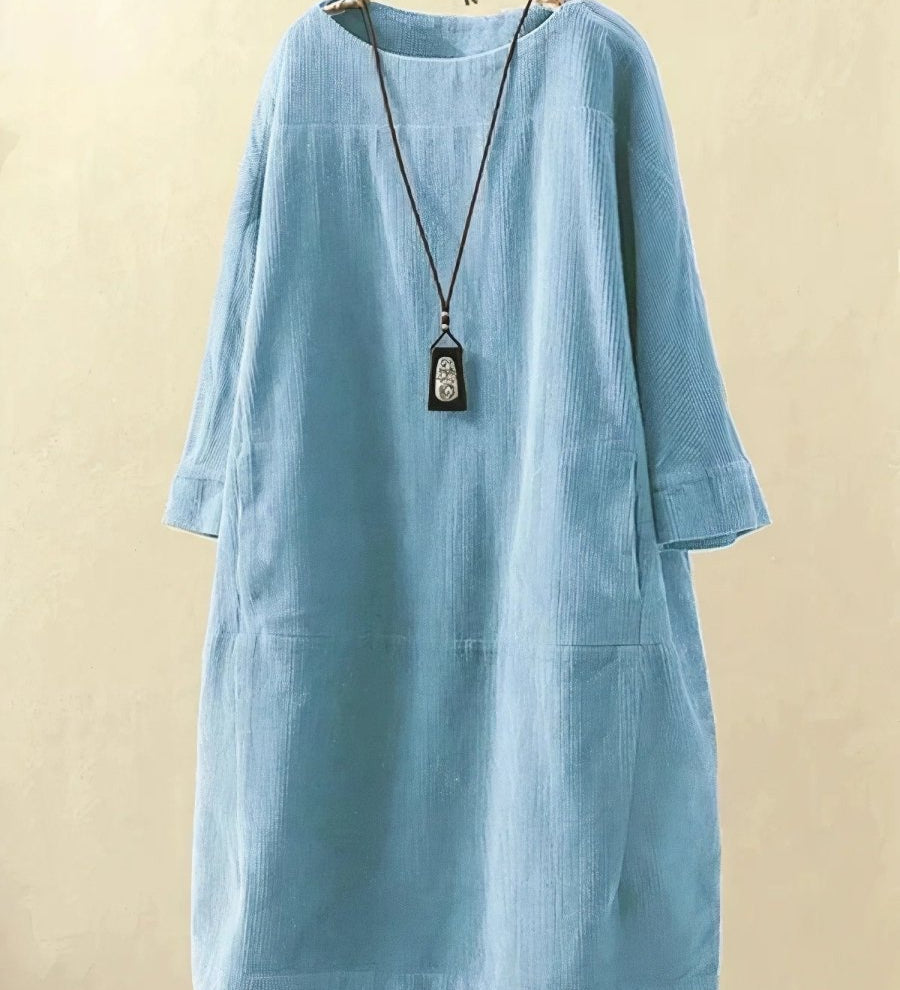 BRIDIE™ - Relaxed Fit Corduroy Midi