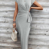 MATILDA™ - Casual Short Sleeve Dress with Knot Detail for Vacations