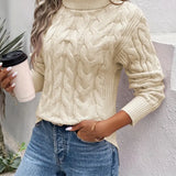 MAIKA™ - Cable Knit Turtleneck Sweater