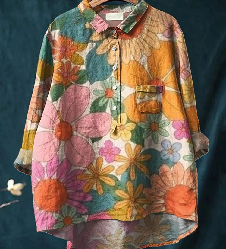 LARA™ - Floral Art Shirt
