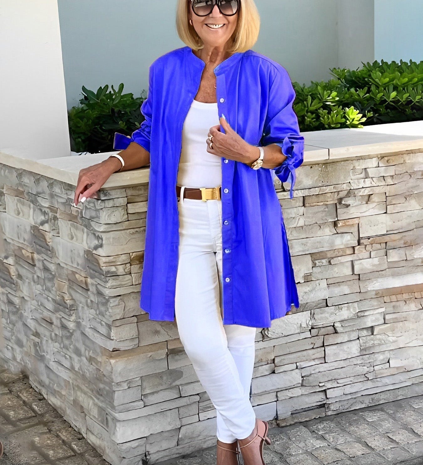 CÉLINA™ - Classy Long Shirt Jacket
