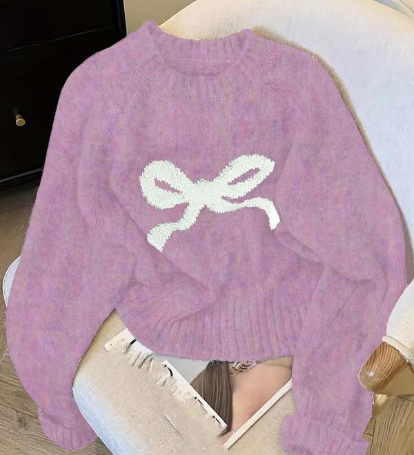 GRACIE™ - Elegant Bow Knit Sweater for Fall & Winter Fashion