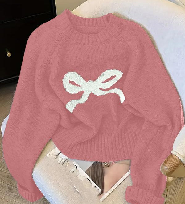 GRACIE™ - Elegant Bow Knit Sweater for Fall & Winter Fashion