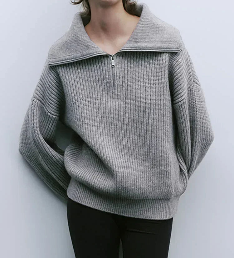ELODIE™ - Comfy Half-Zip Sweater