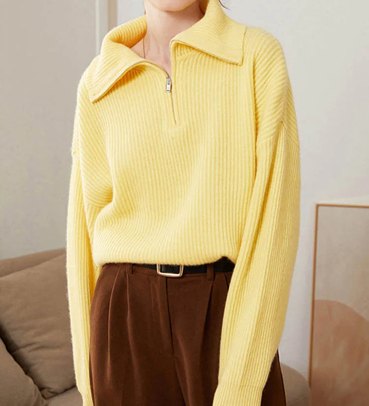 ELODIE™ - Comfy Half-Zip Sweater