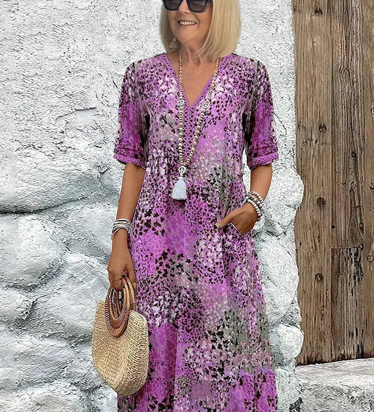 Lina | Lightweight Dress with V-Neck