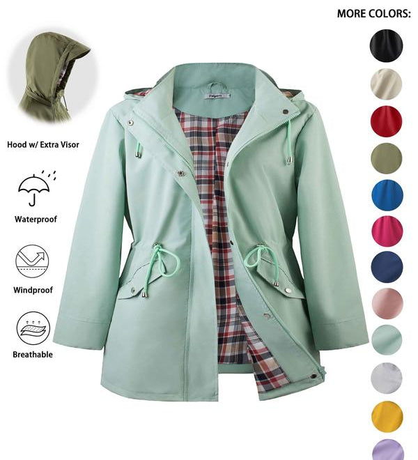 DENA™ - Lightweight Hooded Trench Coat for Casual Outings