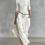 Sport Set Wide Pants with Drawstring