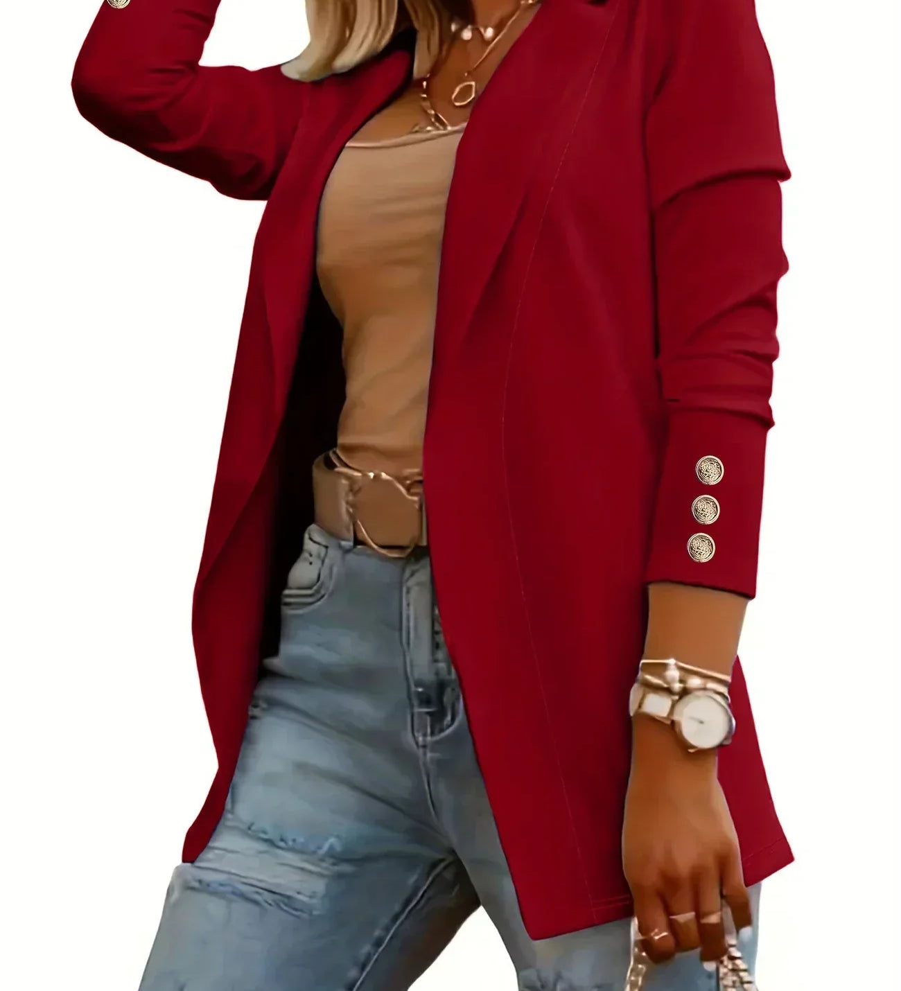 EMMA™ - Chic Open Front Jacket