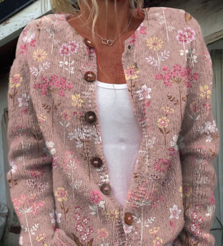 FLORA™ - Vintage Floral Cardigan
