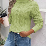 MAIKA™ - Cable Knit Turtleneck Sweater