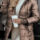 Nora - Elegant Winter Coat with Hood and Padding