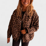 Rosa - Modern Leopard Print Jacket