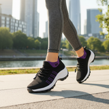 Ambulo Orthopaedic Shoes Fabric - Purple Black