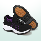 Ambulo Orthopaedic Shoes Fabric - Purple Black