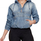 TABITHA™ – Casual Half Zip Hoodie Pullover