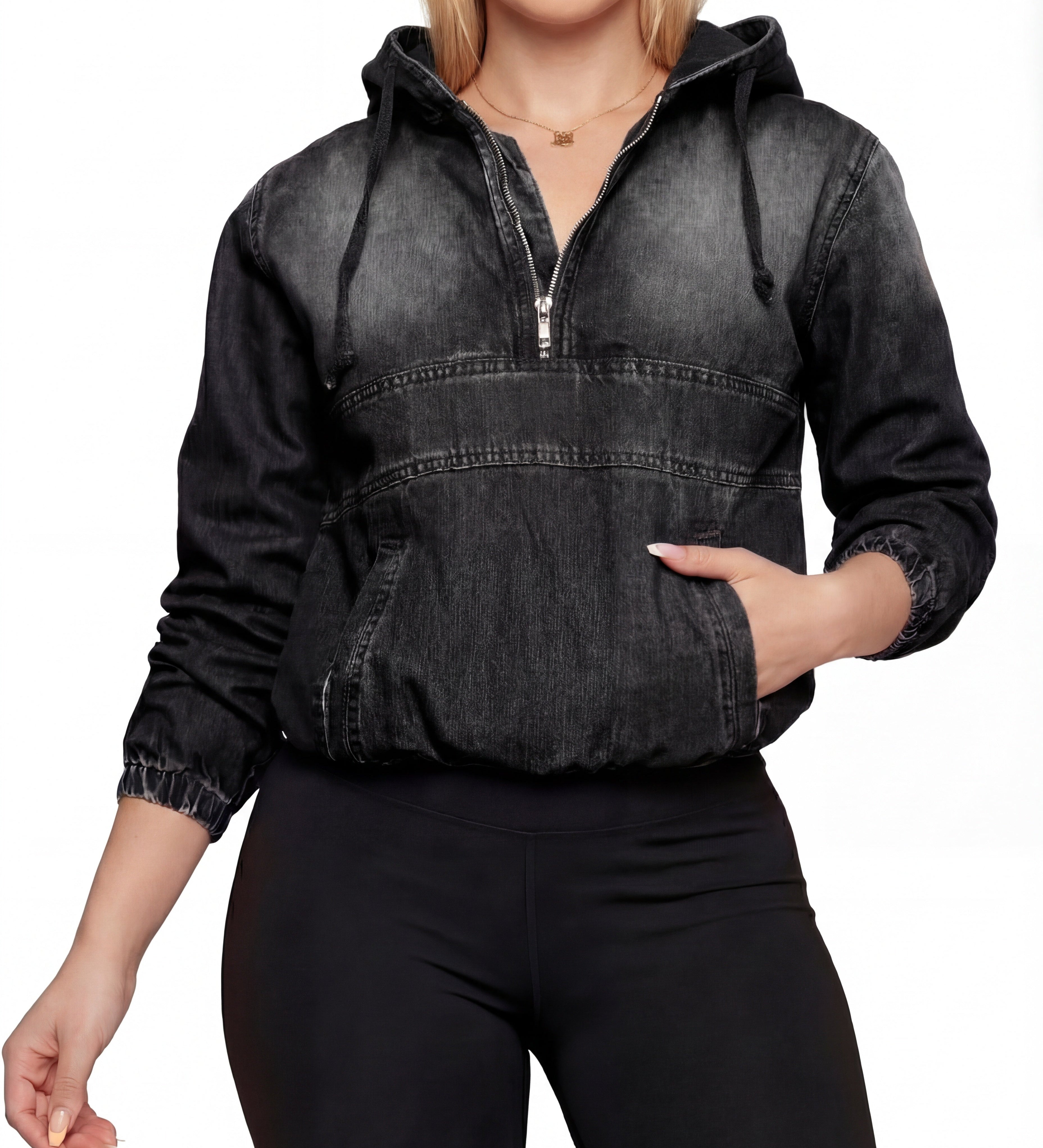 TABITHA™ – Casual Half Zip Hoodie Pullover