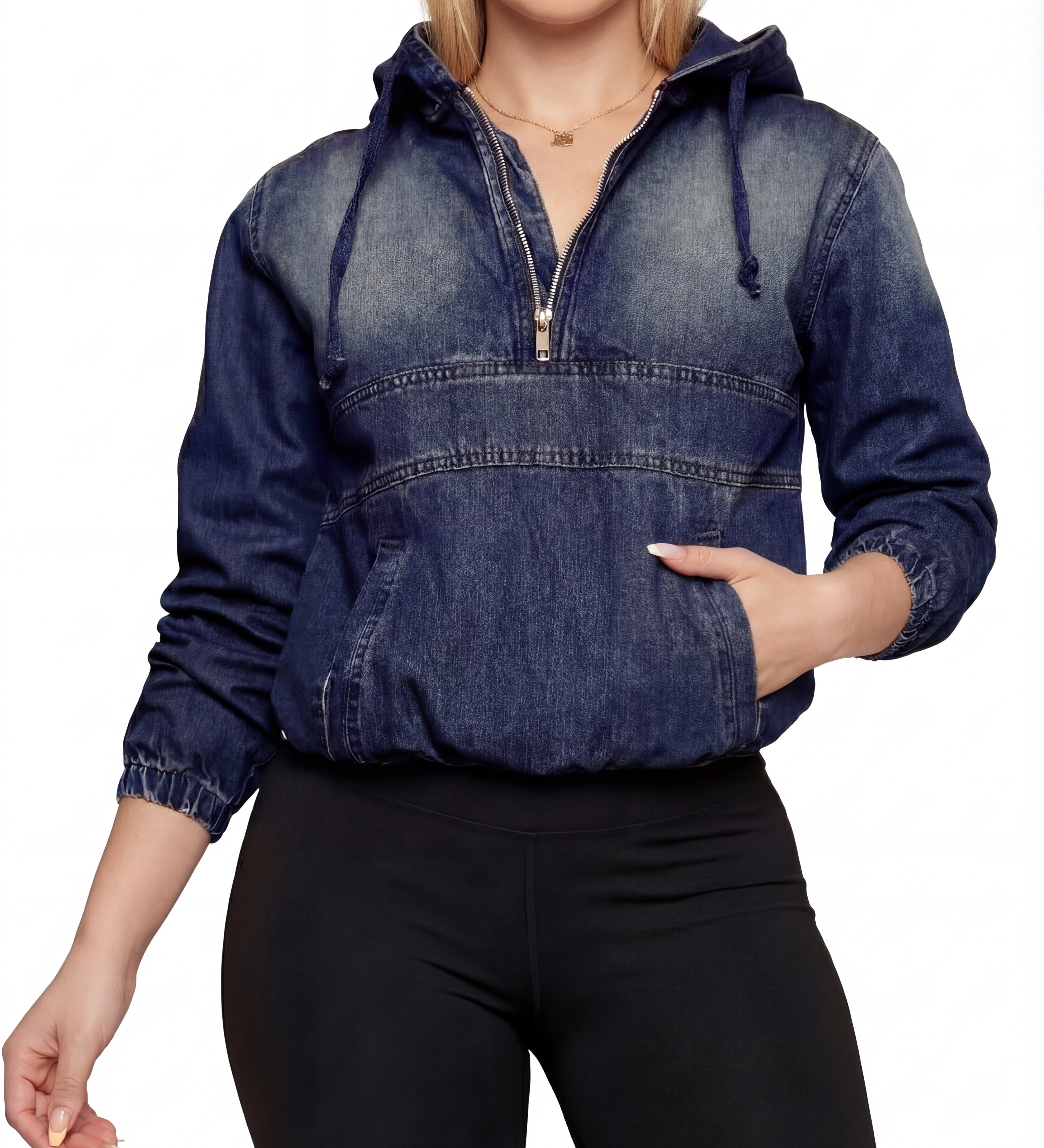 TABITHA™ – Casual Half Zip Hoodie Pullover