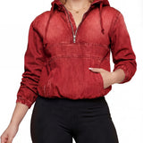 TABITHA™ – Casual Half Zip Hoodie Pullover