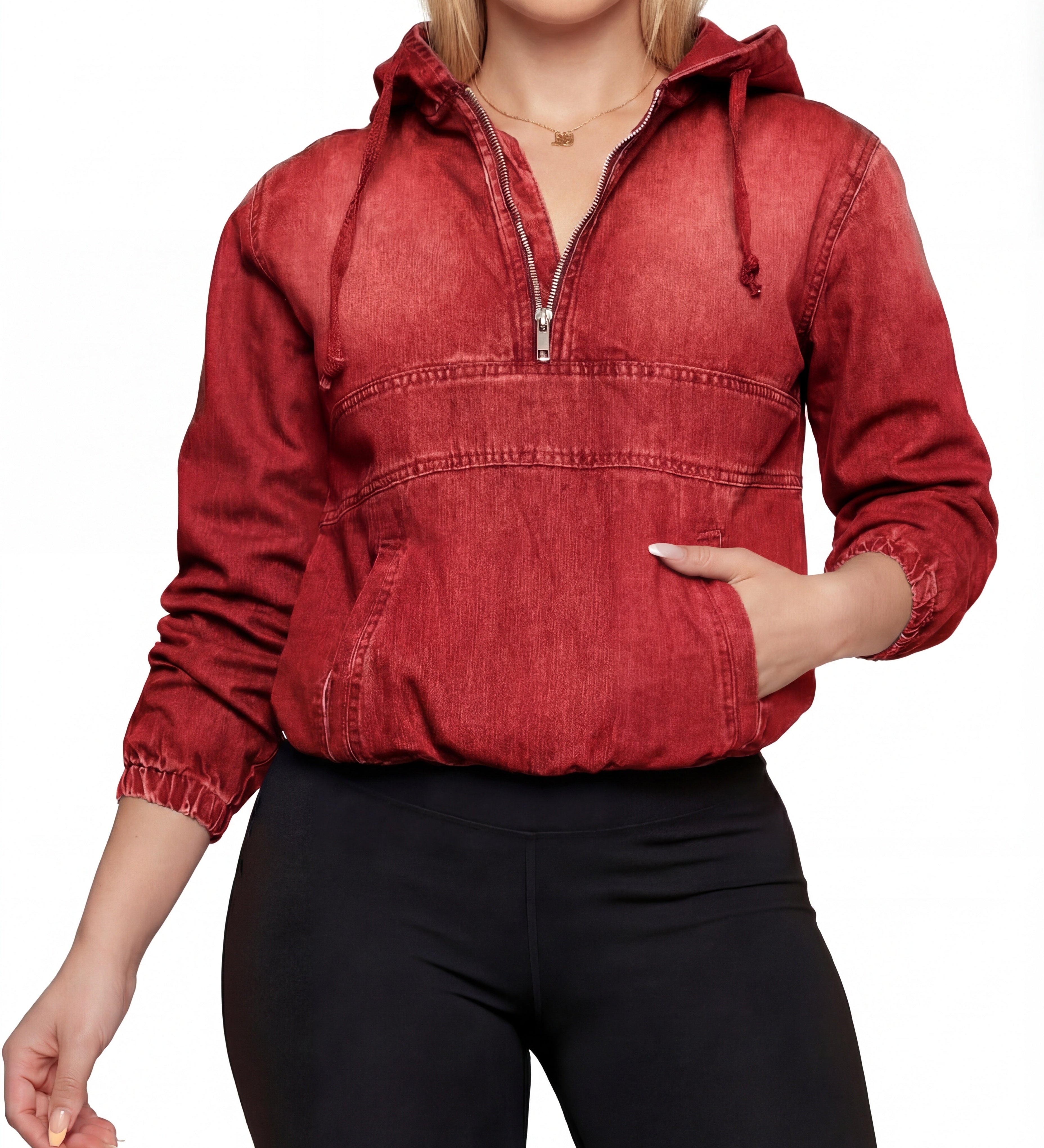 TABITHA™ – Casual Half Zip Hoodie Pullover