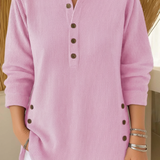 Elise Jersey de Punto Liso con Mangas Largas