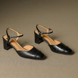 Genuine Leather Heels Valery