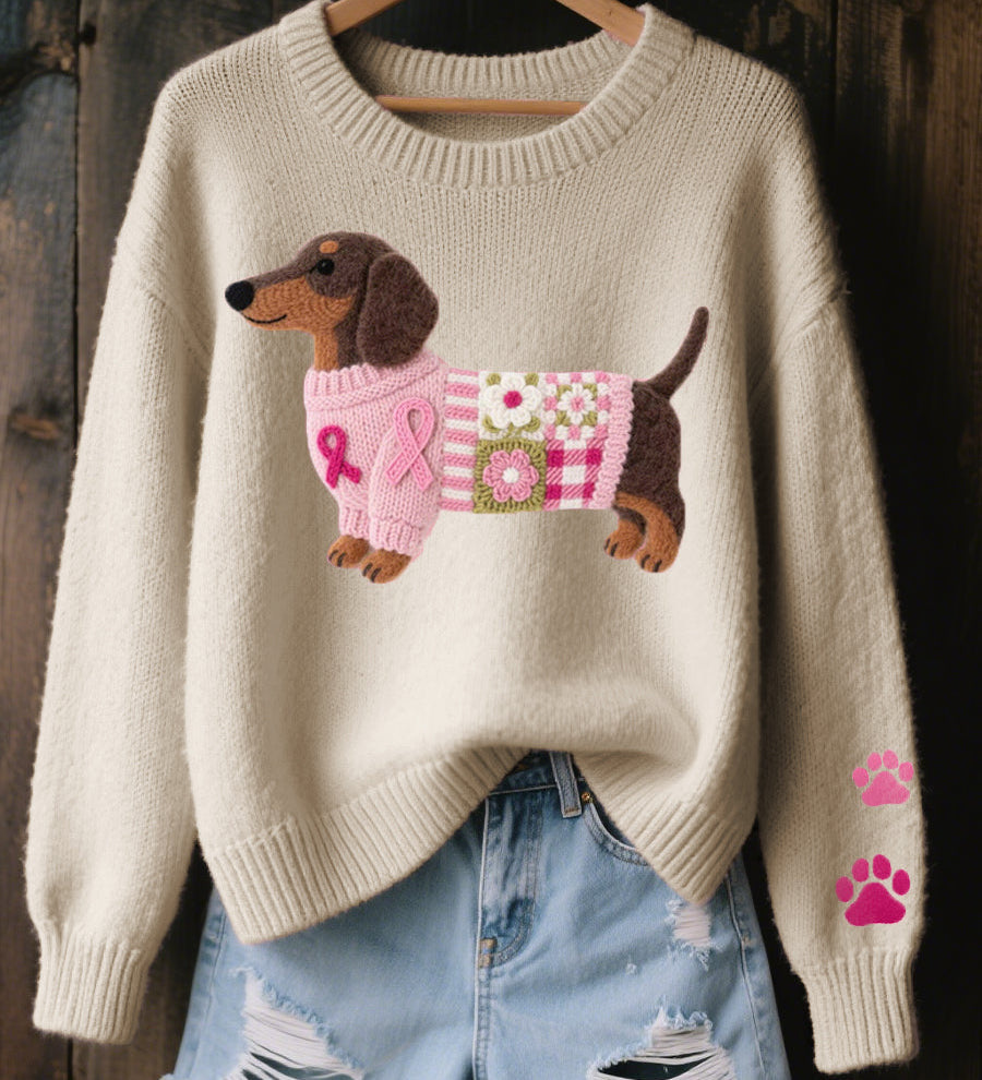 Amor Teckel™ – Suéter Patchwork Acogedor